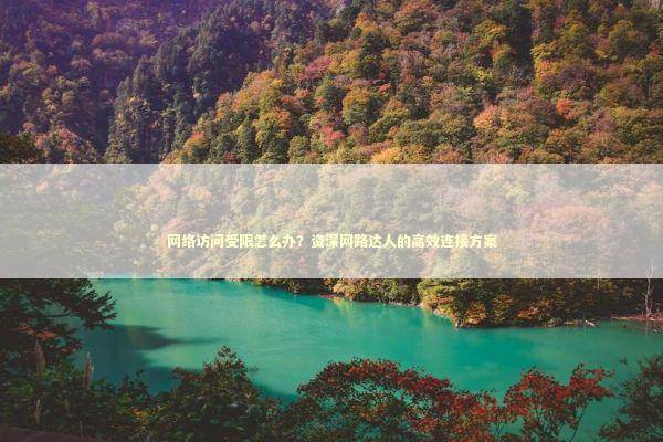 网络访问受限怎么办?资深网路达人的高效连接方案 网络访问受限怎么办?资深网路达人的高效连接方案 IT技术